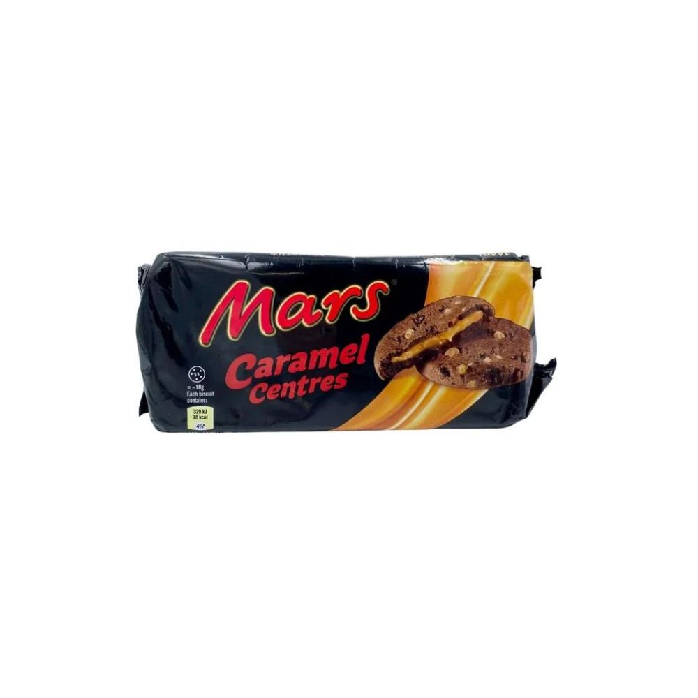 MARS Caramel Centres Biscuits - Biscotti al Cioccolato Ripieni di Caramello 144 g