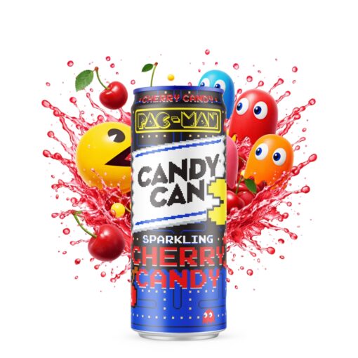 Candy Can x Pac-Man Sparkling Cherry 330 ml – Bibita Gassata al gusto di ciliegia (Edizione Limitata)