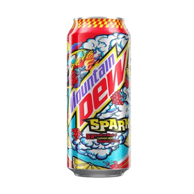MOUNTAIN DEW Usa Spark - Bevanda gassata al gusto Mountain Dew e limonata ai lamponi 330ml
