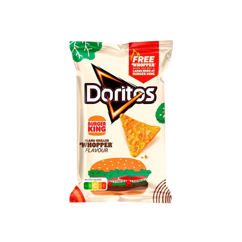 DORITOS BUGER KING Flame Grilled Whopper Flavour - Patatine al gusto del famoso panino Whopper 170g