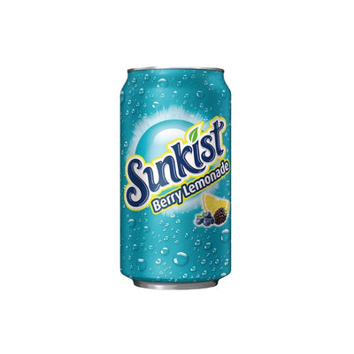 SUNKIST Berry Lemonade Soda USA - Bevanda Frizzante al Gusto di Limone e Berry 355 ml