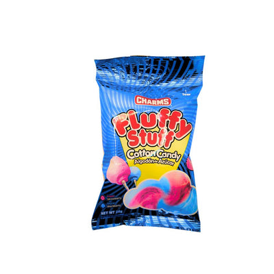 CHARM fluffy Stuff Cotton Candy Zucchero Filato al Gusto di Fragola e mora ,28g