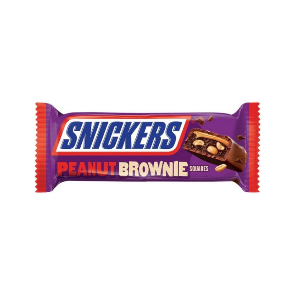 SNICKERS Peanut Brownie - Barretta al Cioccolato con Arachidi e Brownie 45g