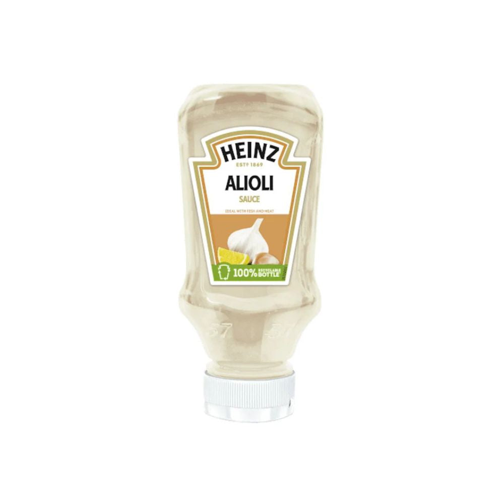 HEINZ Alioli Sauce è una salsa cremosa dal gusto intenso di aglio e limone 215g