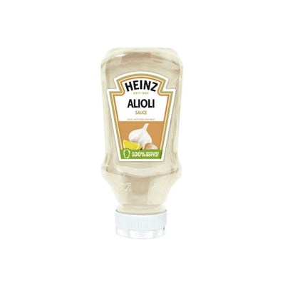 HEINZ Alioli Sauce è una salsa cremosa dal gusto intenso di aglio e limone 215g