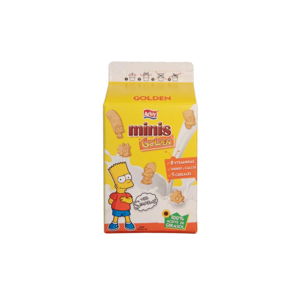 SIMPSON Minis Golden 135g - questi biscotti croccanti sono arricchiti con 5 cereali