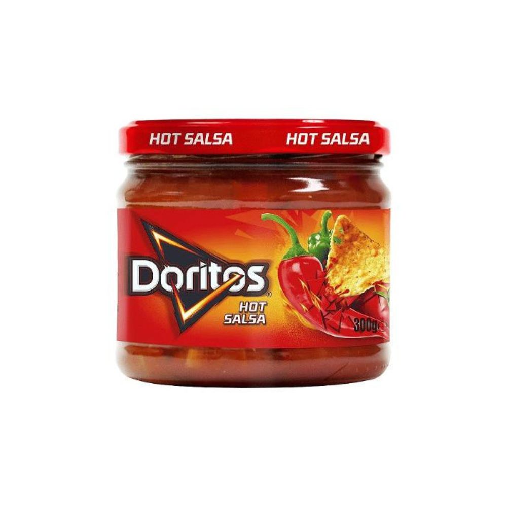 DORITOS HOT SALSA Dip - crema al gusto jalapeno e peperone rosso di 280 g