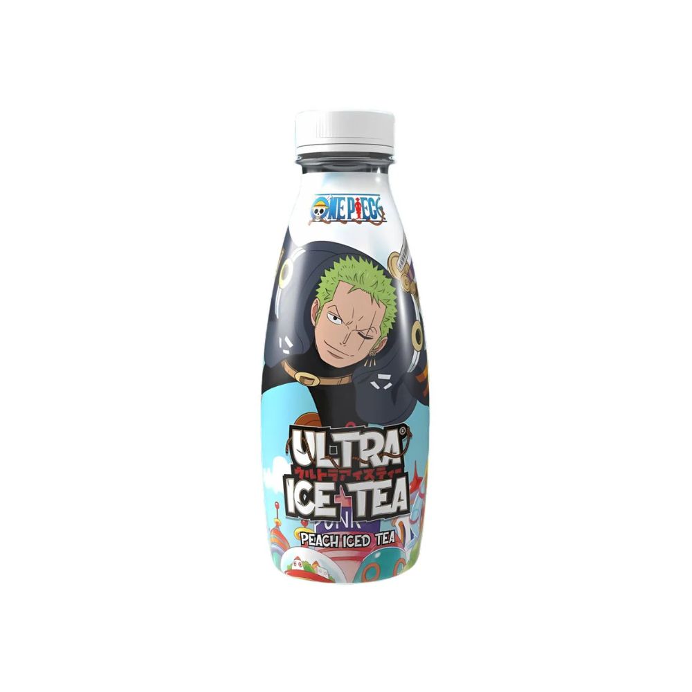 One Piece Ultra Ice Tea Peach Zoro Egghead - 500 ml tè nero con succo di pesca