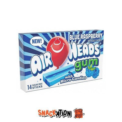 AIRHEADS Gum Blue Raspberry - Bubblegum al lampone 34 gr - Snackation