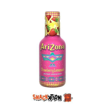 ARIZONA Strawberry Lemonade - Limonata alla fragola 500 ml - Snackation