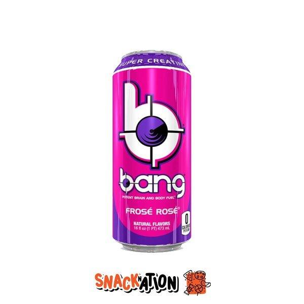 BANG Frose Rose - Bevanda Energetica al gusto di vino rosè 473 ml - Snackation
