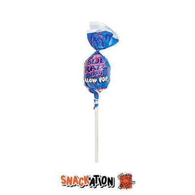 CHARMS Blow Pop Blue Razz Berry - Lecca lecca al gusto di lampone blu 18 gr - Snackation