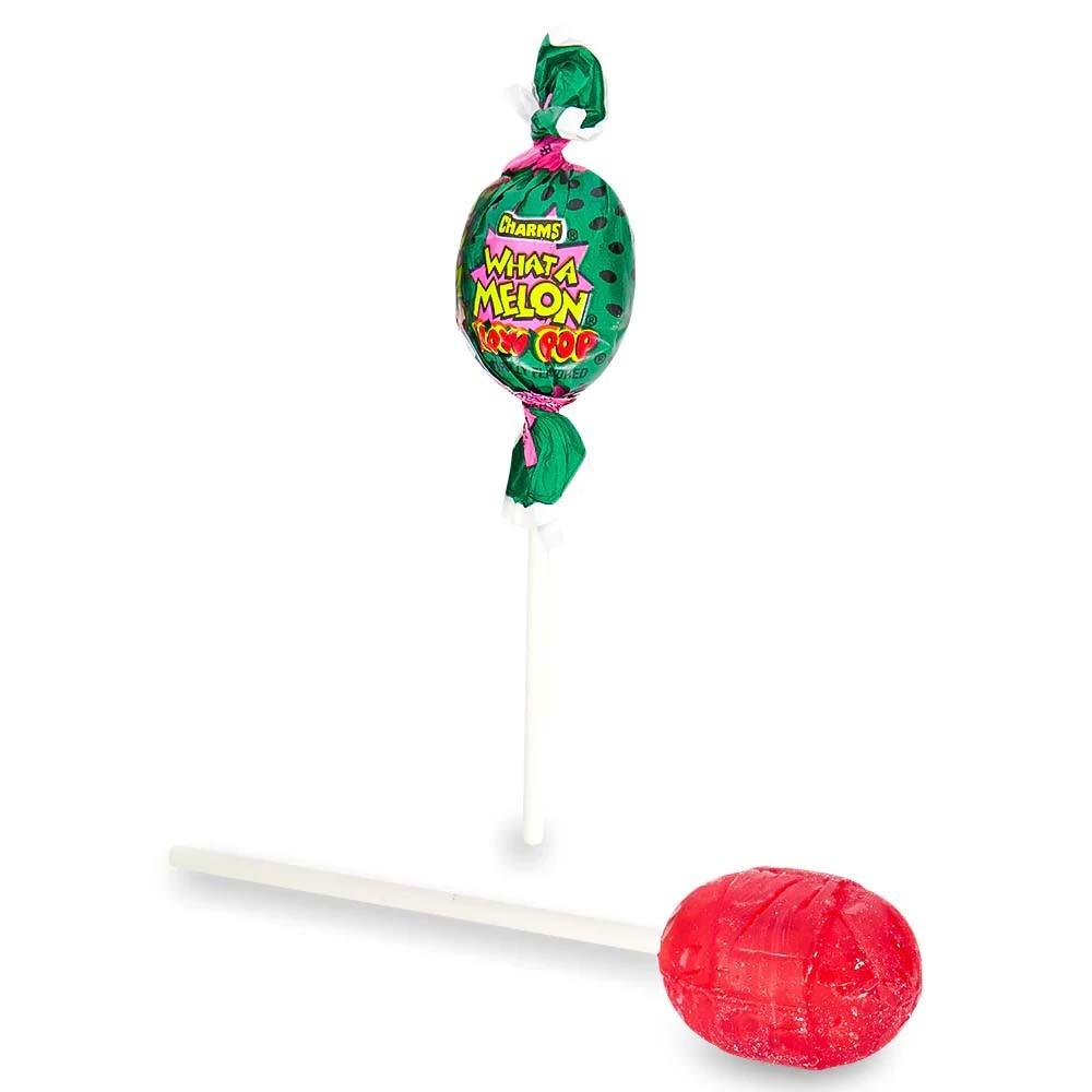 CHARMS BLOW POP What-A-Melon - Lecca lecca gusto anguria con bubblegum 18 gr - Snackation