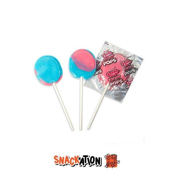 CHARMS Fluffy Stuff Cotton Candy Flavoured Pops - Lecca lecca al gusto di zucchero filato 18 gr - Snackation