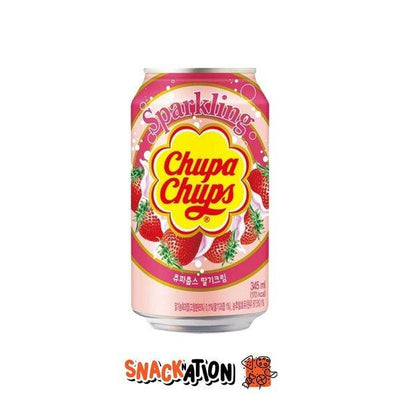 CHUPA CHUPS SPARKLING Strawberry - Bevanda gassata alla fragola 345 ml - Snackation