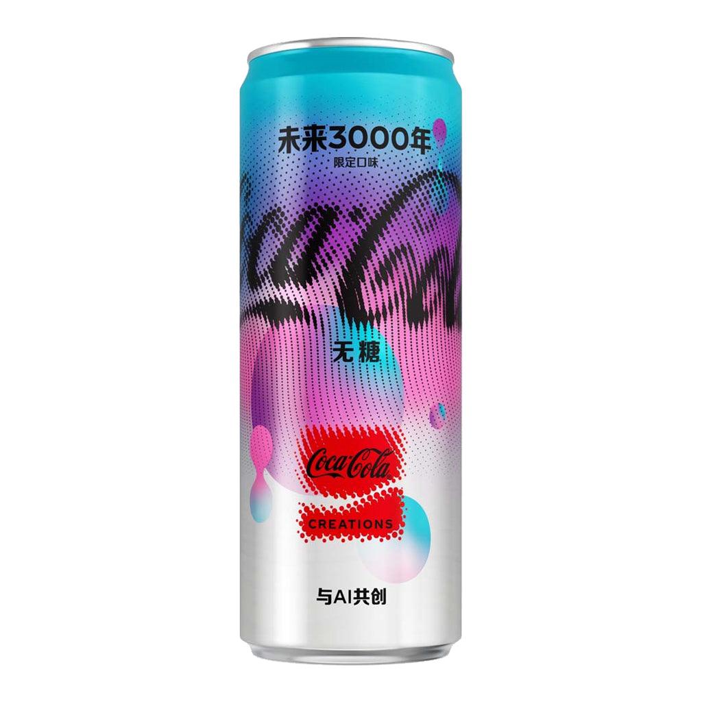 COCA COLA Year 3000 Creation Limited China Import - Coca cola senza zucchero creata da AI 330 ml - Snackation
