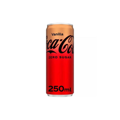 COCA COLA Zero Sugar Vaniglia - Bevanda Gassata alla Vaniglia Senza Zucchero 250 ml - Snackation