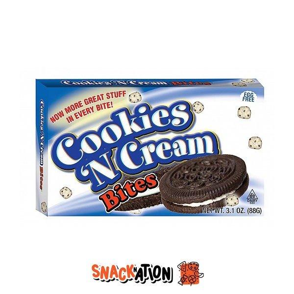 COOKIE DOUGH BITES Cookies 'N Cream - Palline al gusto biscotti e crema alla vaniglia 88 gr - Snackation