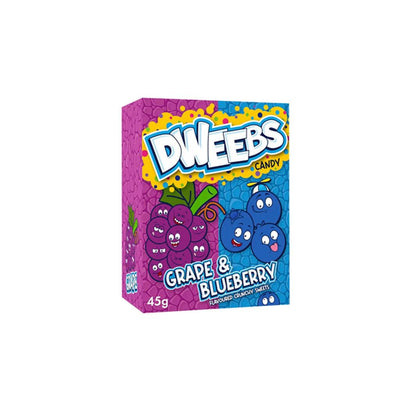 DWEEBS Grape & Blueberry - Caramelle al gusto di Uva e Mirtillo 45 gr - Snackation