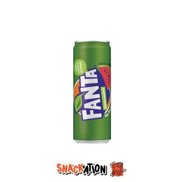 FANTA Watermelon No Sugar - Bevanda gassata al gusto di anguria 250 ml - Snackation