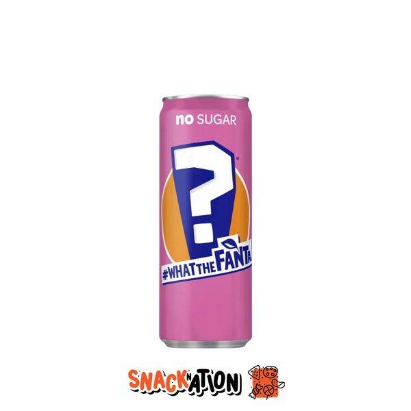 FANTA What The Fanta Pink - Bevanda gassata al gusto misterioso senza zucchero 250 ml - Snackation