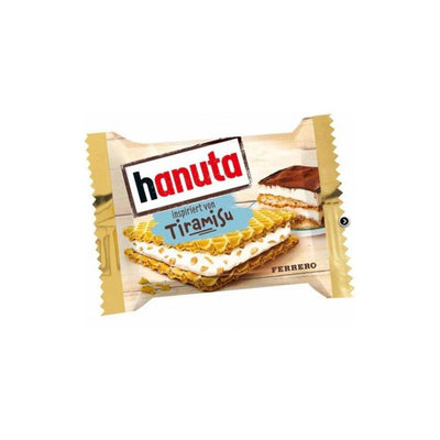 FERRERO Hanuta Tiramisù - Wafer ripieni di Nutella e crema al Tiramisù 22 gr - Snackation