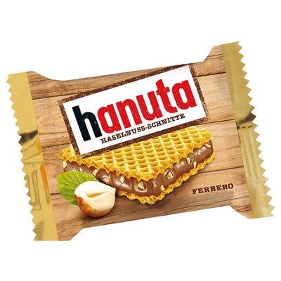 FERRERO Hanuta - Wafer ripieni di crema Nutella 22 gr - Snackation