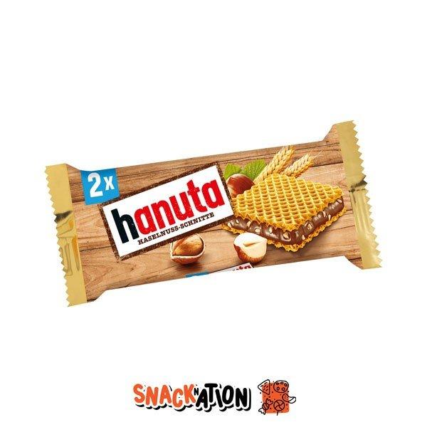 FERRERO Hanuta - Wafer ripieni di crema Nutella 44 gr - Snackation