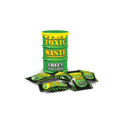 TOXIC WASTE Green drum - Caramelle Aspre ai Gusti di Frutta Mista 42 g