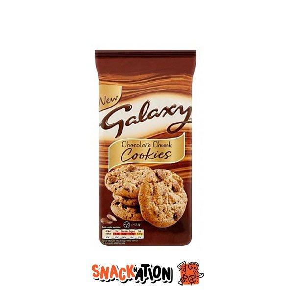 Galaxy Cookies Chocolate Chunk - Biscotti con gocce di cioccolato 180 gr - Snackation