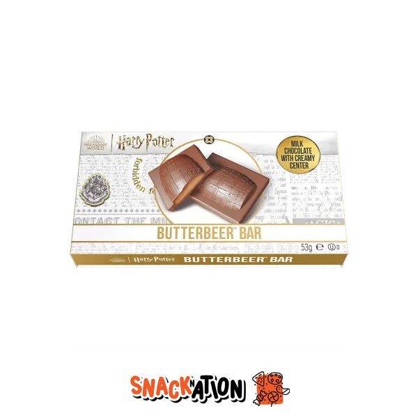 HARRY POTTER Butterbeer Bar - Tavoletta di cioccolato al latte ripiena di burrobirra 53 gr - Snackation