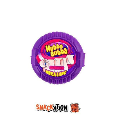 HUBBA BUBBA Mega Long Purple - Rotolo di Bubble Gum gusto lampone 56 gr - Snackation
