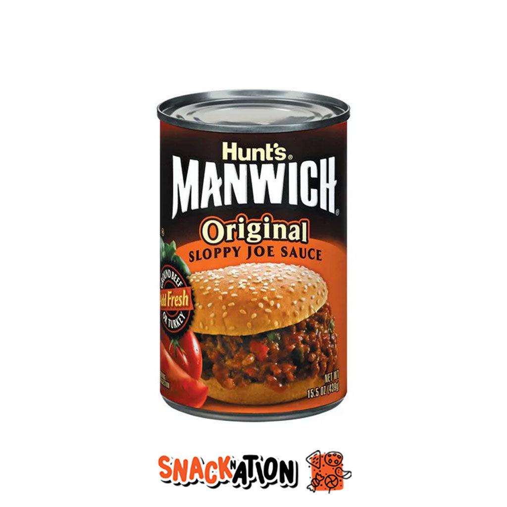 HUNT'S Manwich Original Sloppy Joe Sauce - Preparato per Hamburger Americano 439 g - Snackation