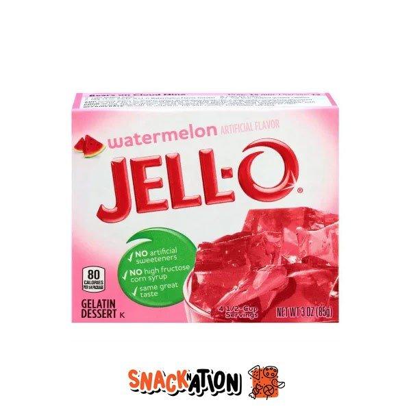 JELL-O Watermelon - Preparato per gelatina all'Anguria 85 gr - Snackation