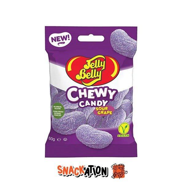 JELLY BELLY Chewy Candy Sour Grape - caramelle morbide al gusto di Uva 60 gr - Snackation