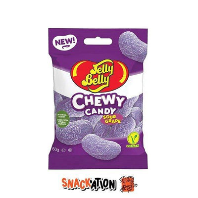 JELLY BELLY Chewy Candy Sour Grape - caramelle morbide al gusto di Uva 60 gr - Snackation