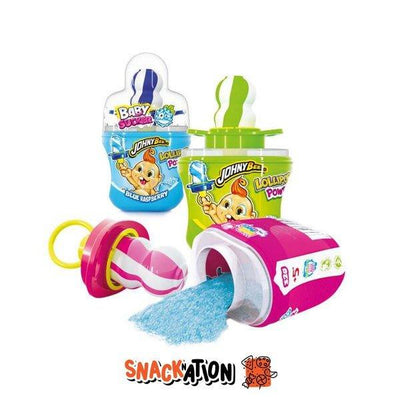 JOHNY BEE Baby Sucker - Lecca Lecca con polvere frizzante 32 gr - Snackation