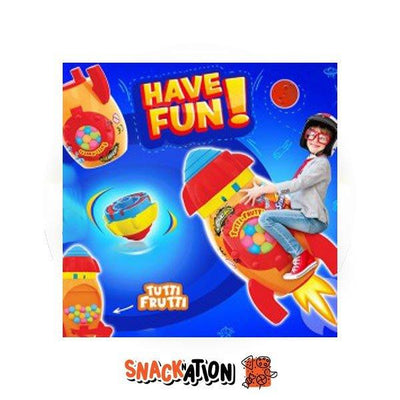 JOHNY BEE Spinning Rocket Candy - Missile giocattolo con caramelle 5 gr - Snackation