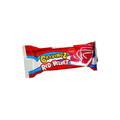 JOUY&CO Cravingz Red Velvet - Merendina al Gusto di Red Velvet 40 gr - Snackation