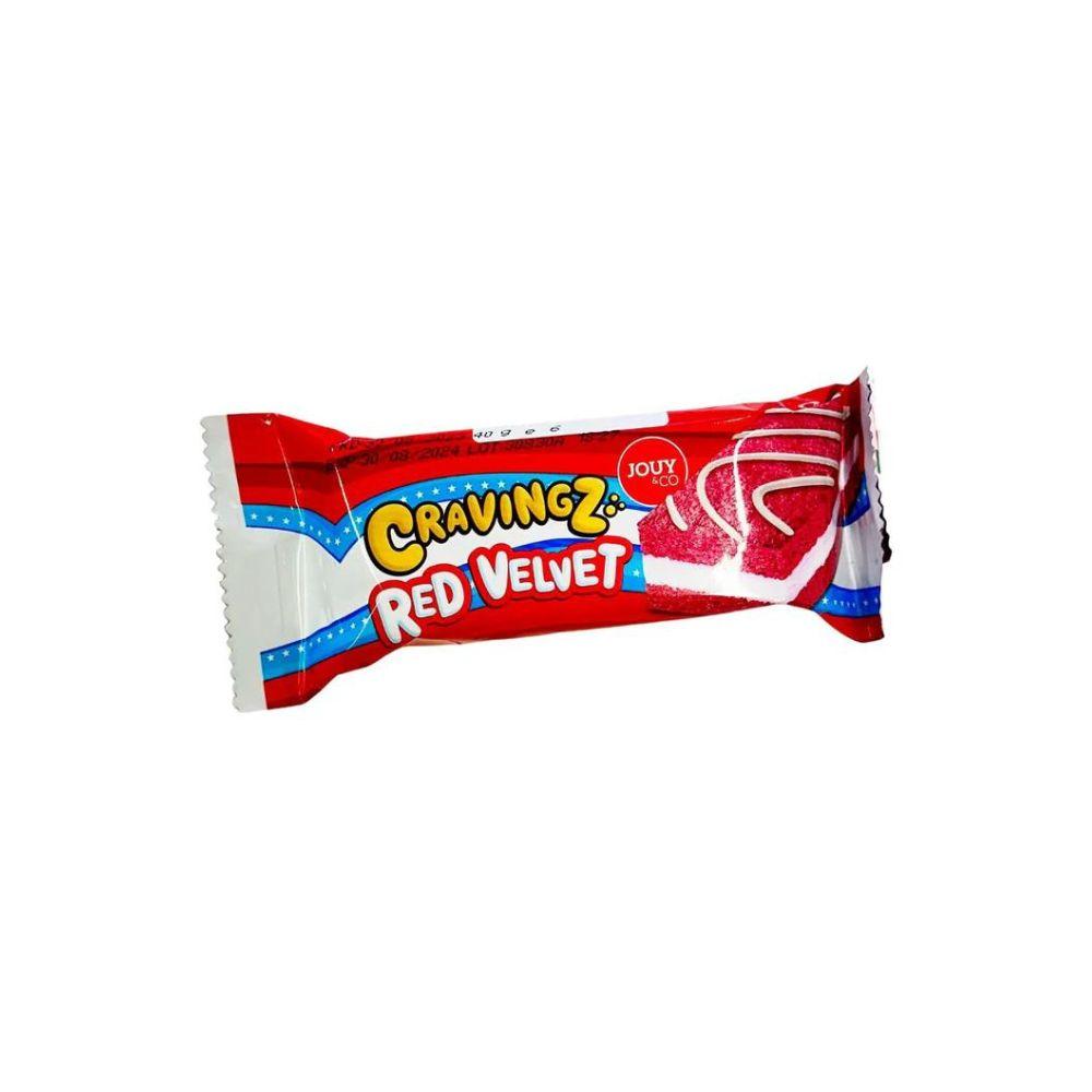 JOUY&CO Cravingz Red Velvet - Merendina al Gusto di Red Velvet 40 gr - Snackation
