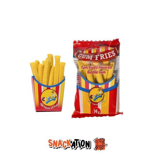 JOY Crazy Fries - Bubble Gum al gusto tutti frutti 14 gr - Snackation
