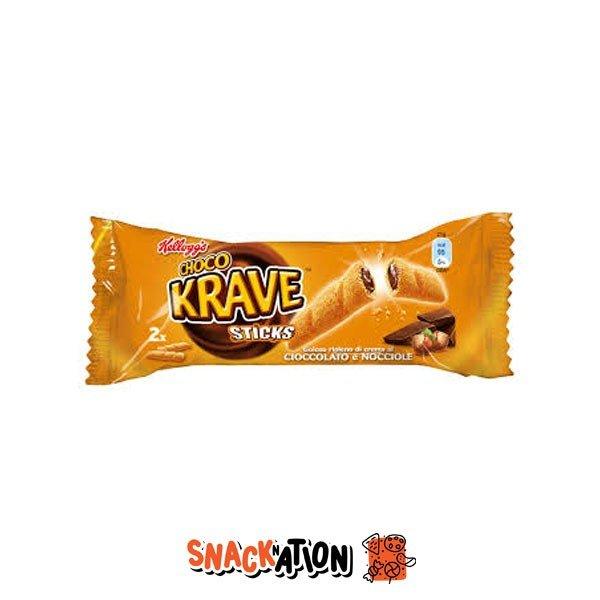 KELLOG'S Krave Stix - Barretta ripiena di cioccolato e nocciole 20,5 gr - Snackation