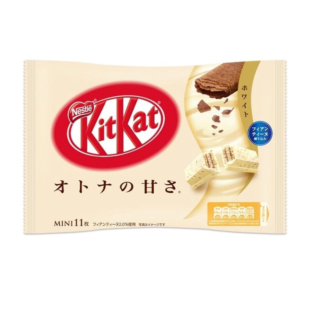 Kit Kat Mini White Chocolate Japan – Wafer ricoperto di cioccolato bianco 81.2 g - Snackation
