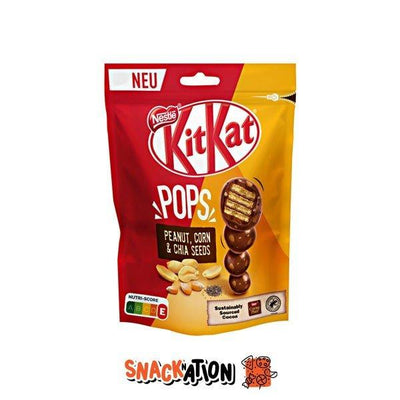 KITKAT Pops Peanut, Corn & Chia Seeds - Palline di cioccolato croccanti 110 gr - Snackation