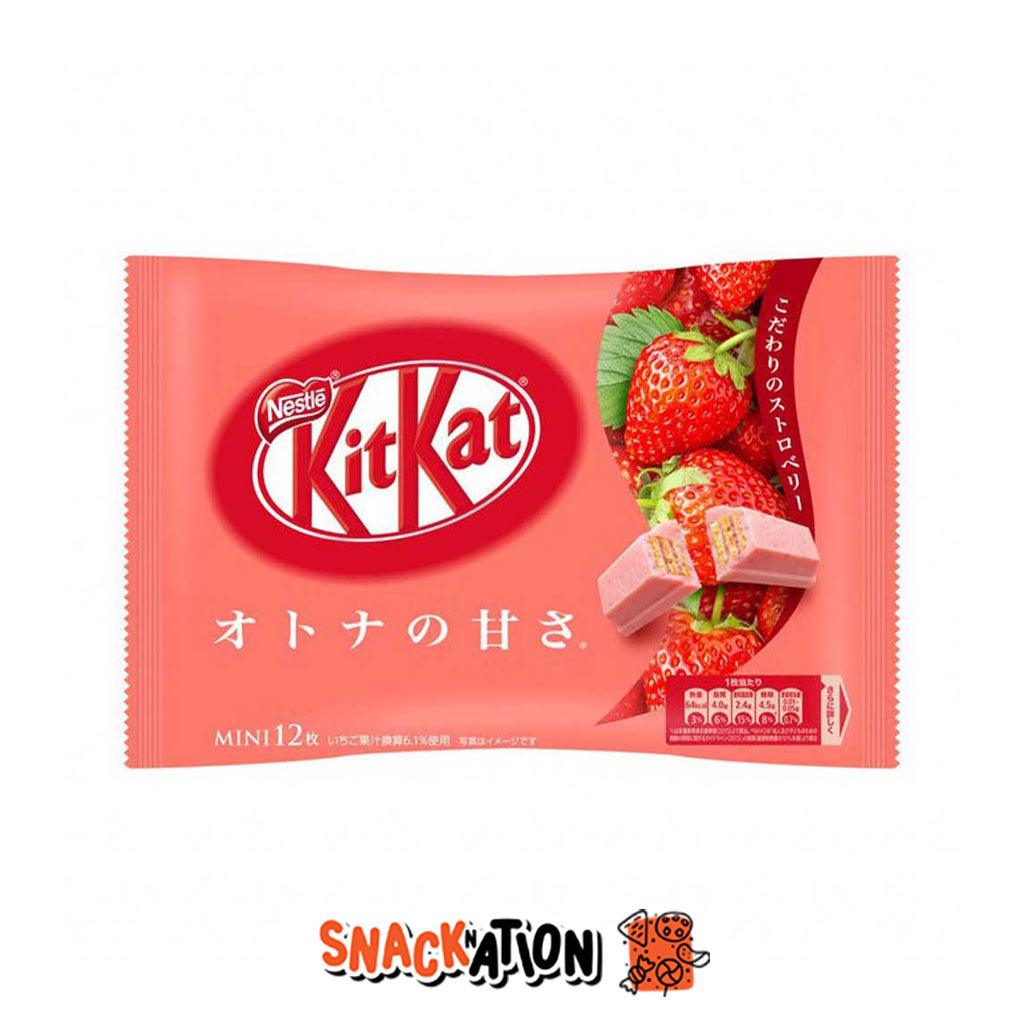 KITKAT Strawberry - Barretta di cioccolato al gusto fragola 113 gr - Snackation