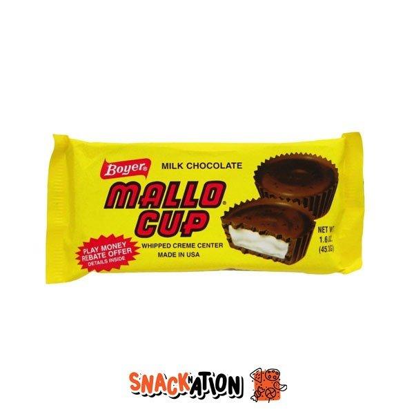 MALLO CUP - Coppette di cioccolato al latte ripiene di marshmallow e cocco 42 gr - Snackation