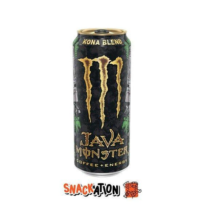 MONSTER ENERGY Java Kona Blend - Bevanda Energetica al gusto di panna e caffè Kona 473 ml - Snackation