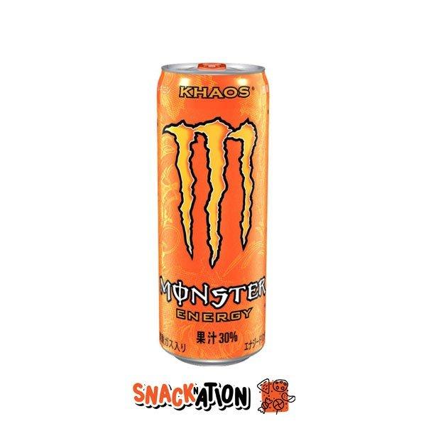 MONSTER ENERGY Khaos Japan - Bevanda Energetica al gusto di succo d'arancia 355 ml - Snackation