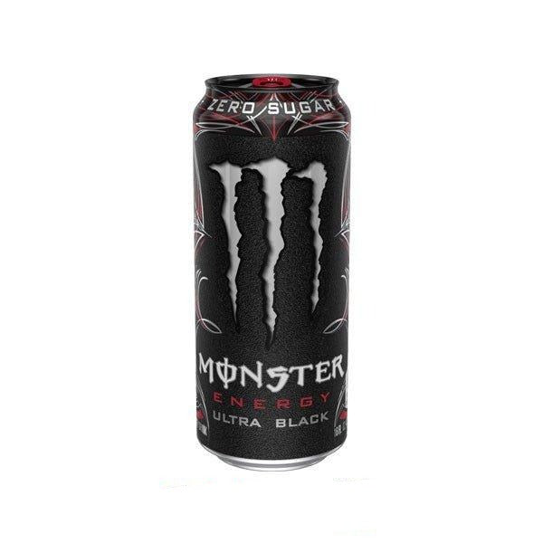 MONSTER ENERGY Ultra Black - Bevanda Energetica al gusto di ciliegia nera 500 ml - Snackation