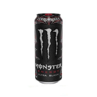 MONSTER ENERGY Ultra Black - Bevanda Energetica al gusto di ciliegia nera 500 ml - Snackation